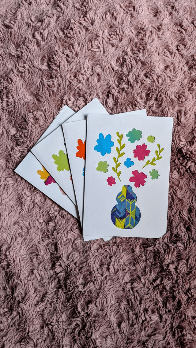Carte bouquet de fleurs