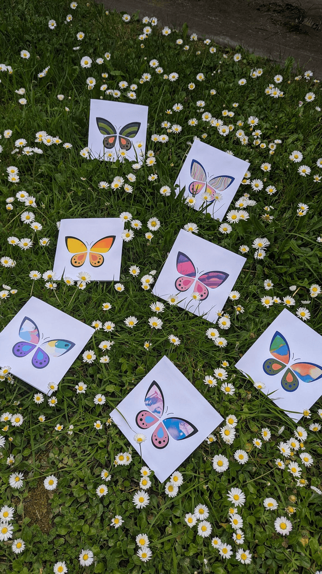 Carte papillon