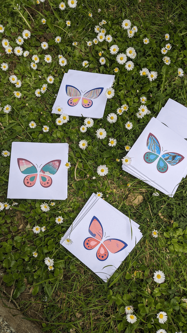 Carte papillon